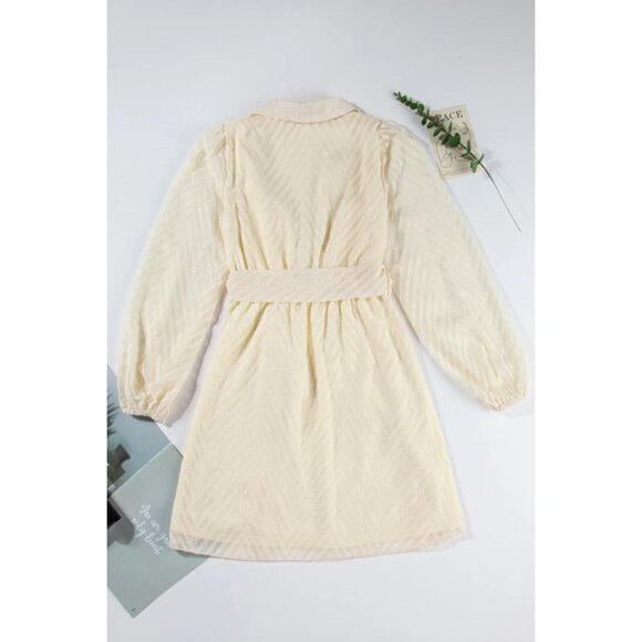 Surplice Long Sleeve Mini Dress - Picture 12 of 15